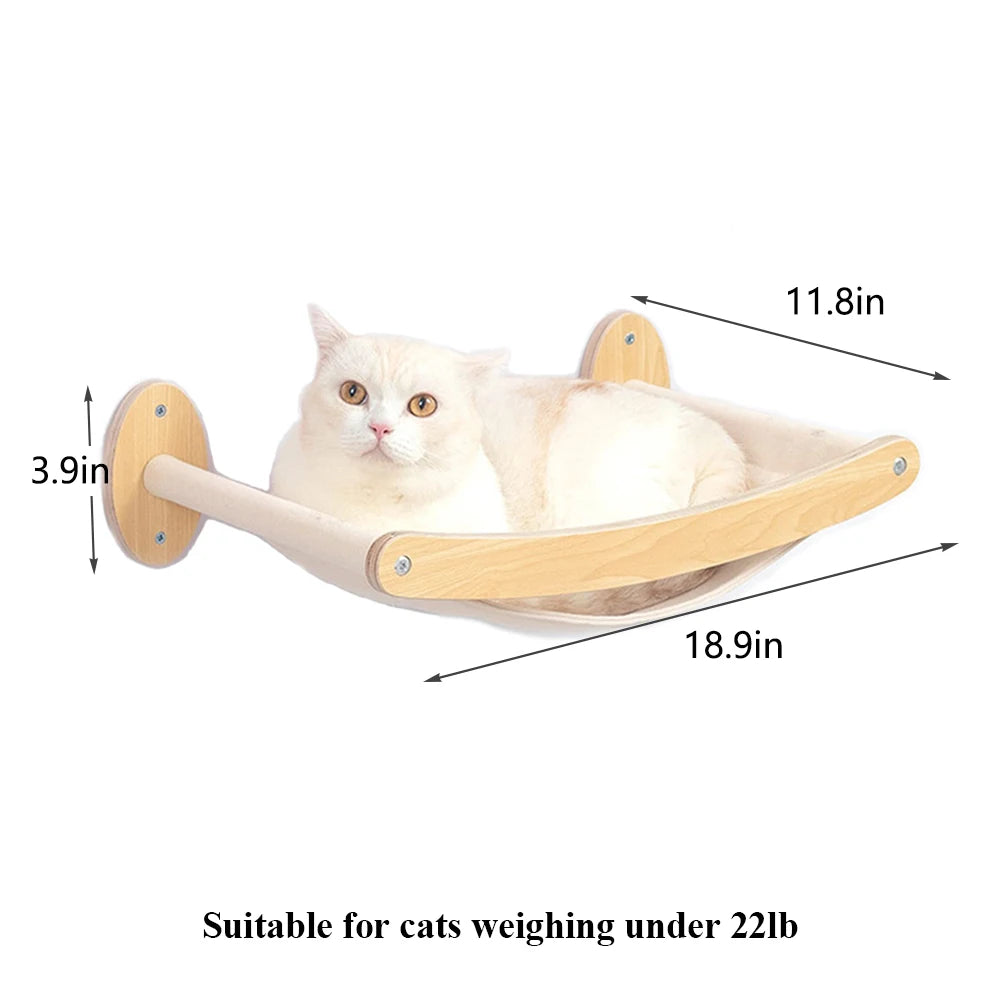 Wall-Mounted Cat Climbing Shelf with Sisal Steps product image 15