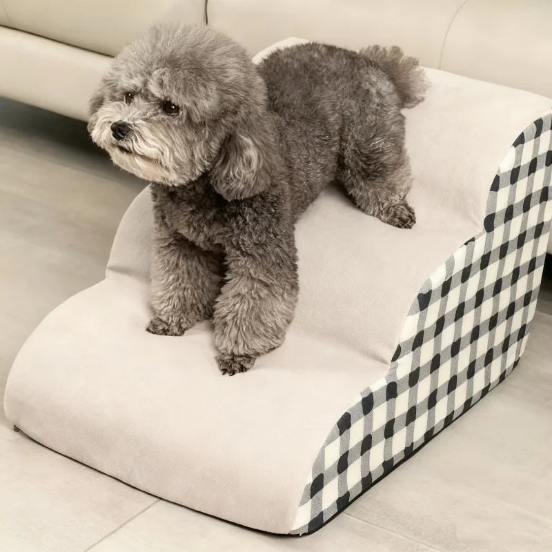 High-Density Foam Dog Stairs for Older Dogs - front view