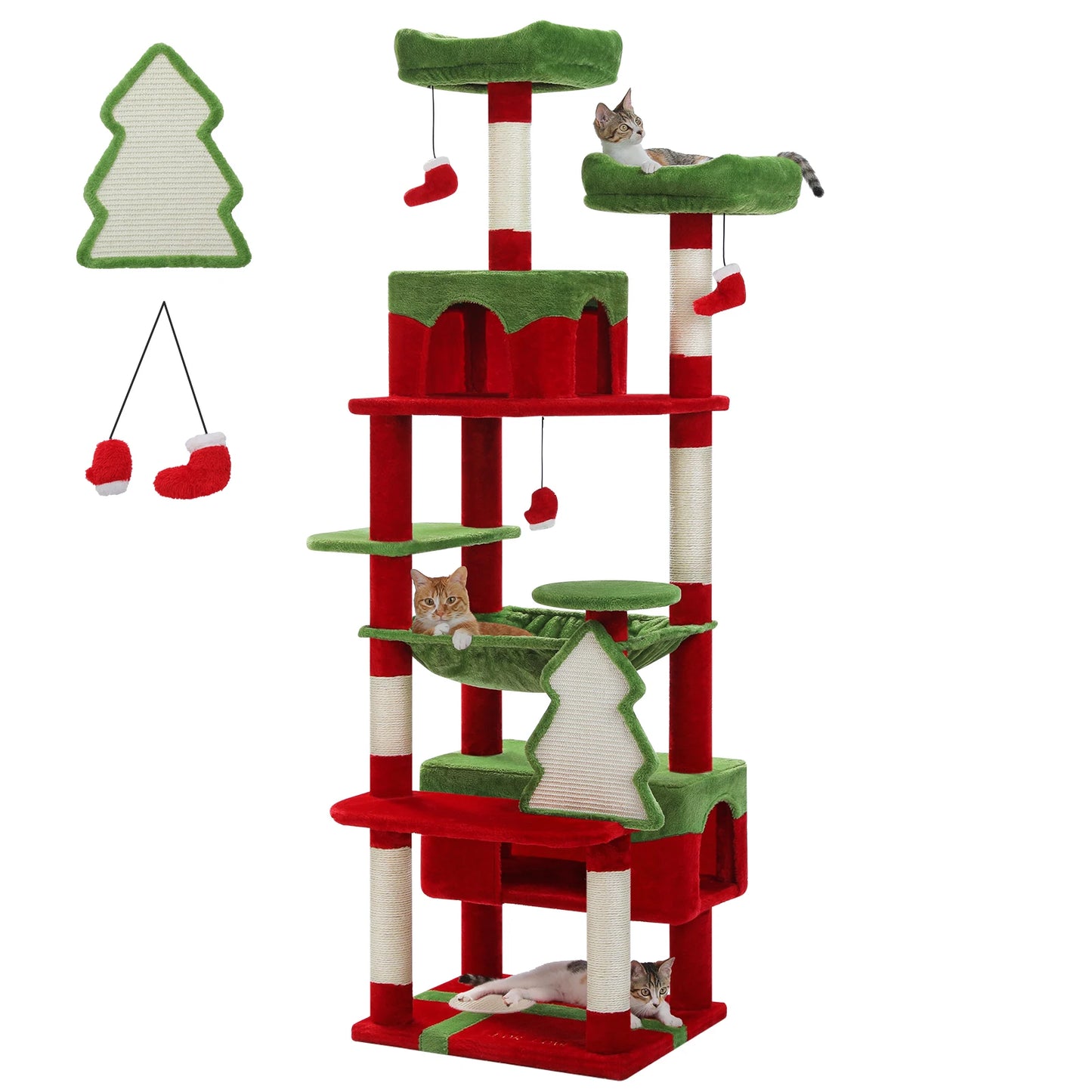 Multi-Level Cat Tree Tower with Condo & Hammock product image 10