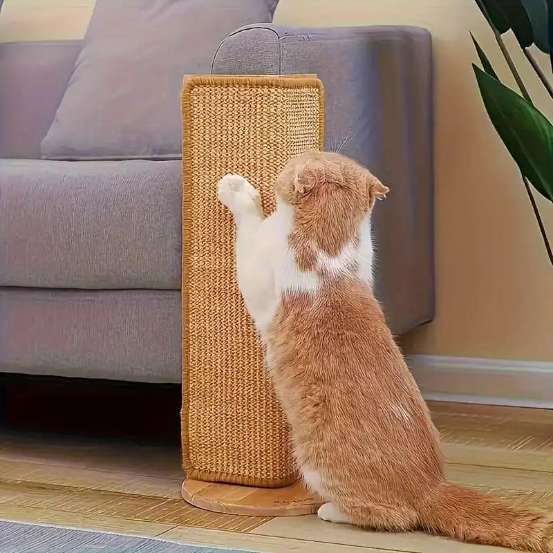 Durable Hemp Rope Cat Scratching Board with No-Mess Adhesive
