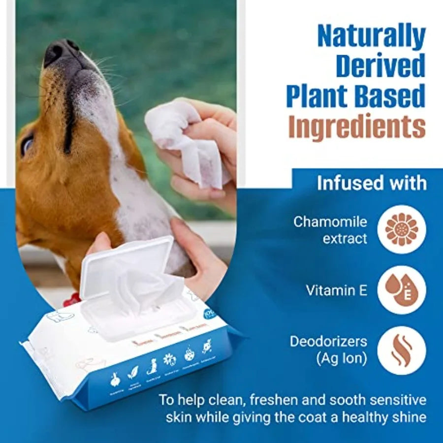 Dog Wipes for Paws and Butt - s Pet Wipes for Dogs and Cats Puppy Wipes - Dog Grooming Wipes Cleaning Deodorizing - Fragrance F