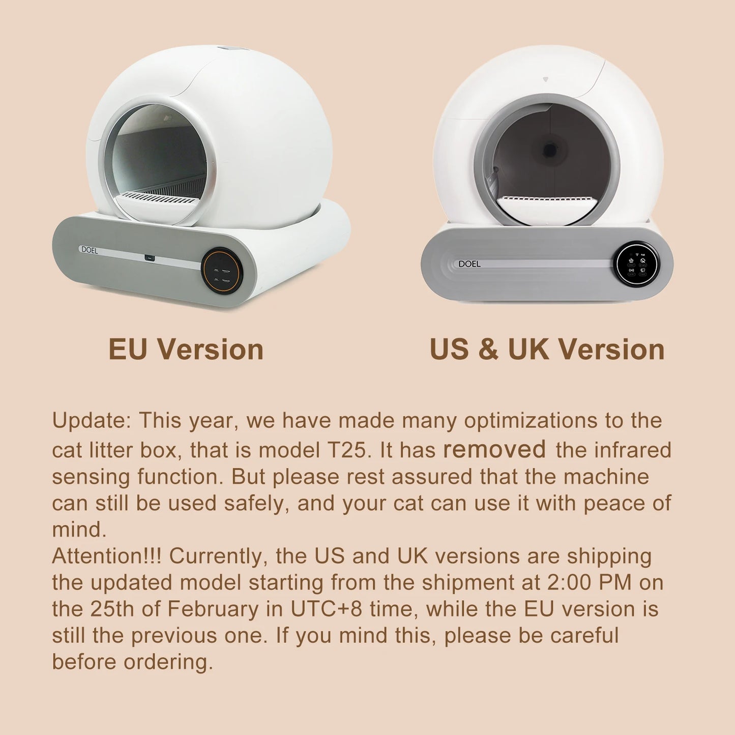 Smart 65L Self-Cleaning Cat Litter Box with WiFi App