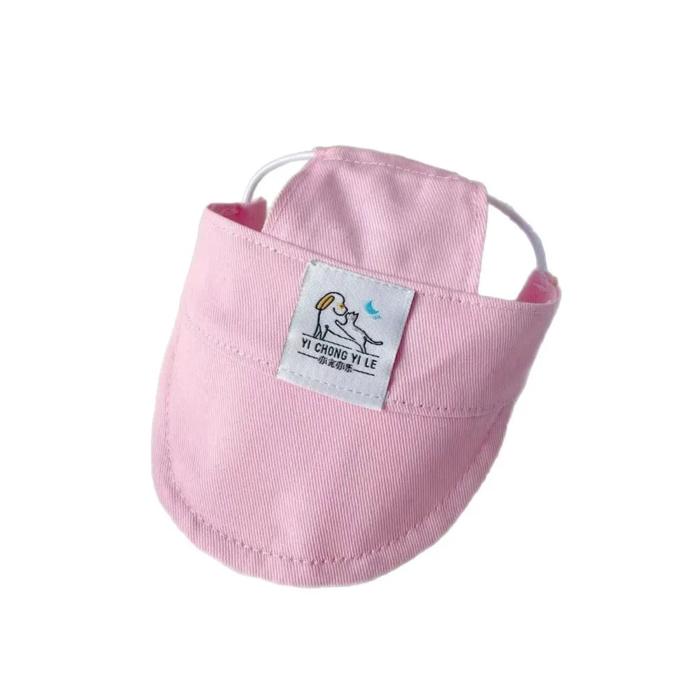 Duck Tongue Pet Sun Hat with Ear Holes - bottom view