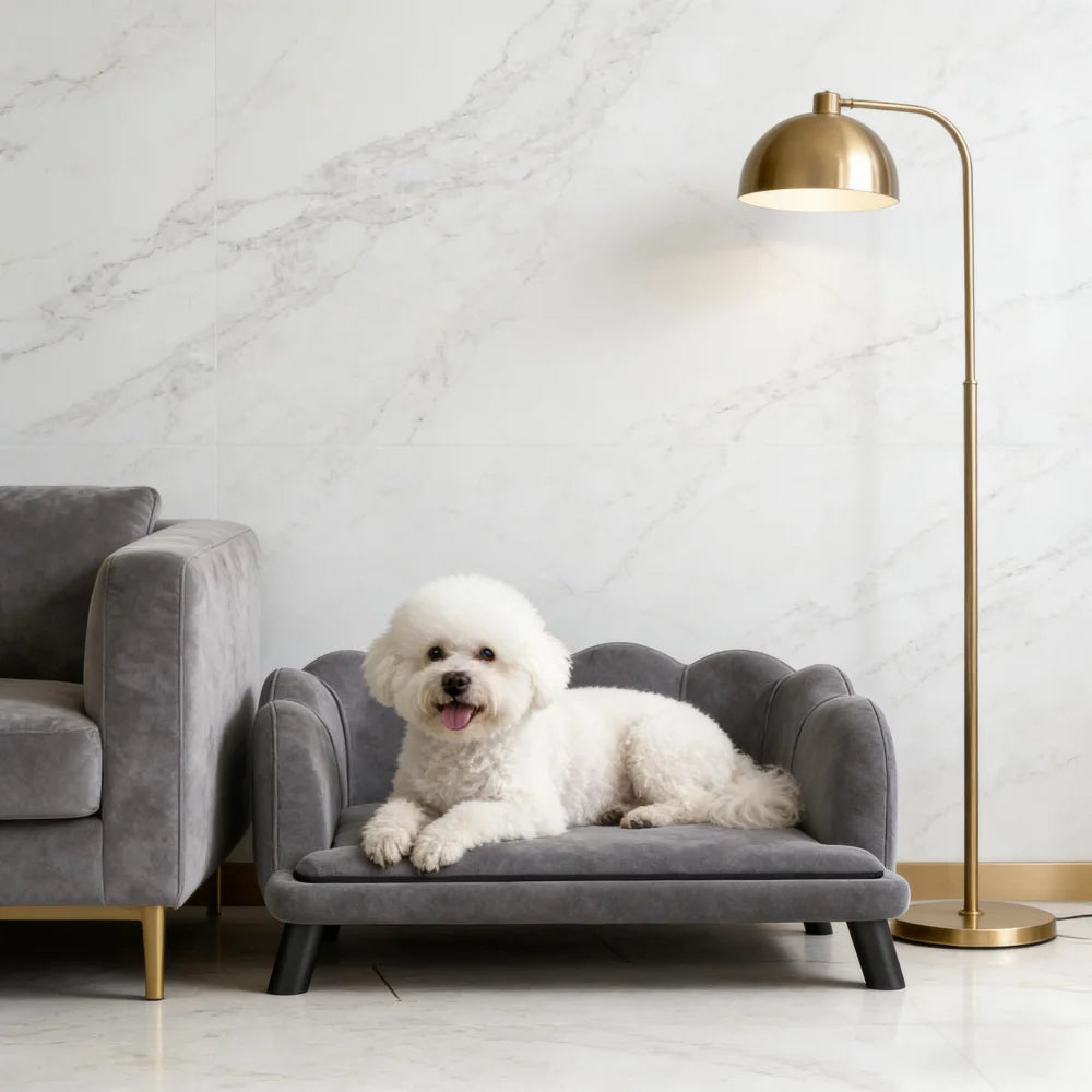 Ye Pet Bed with Pearl Design Pet Sofa