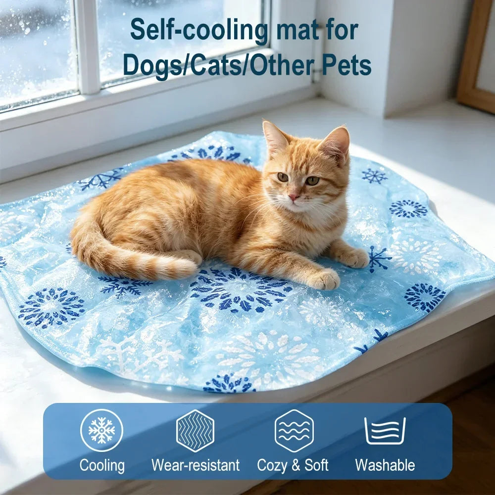 Summer Self-Cooling Pet Mat for Cats & Dogs