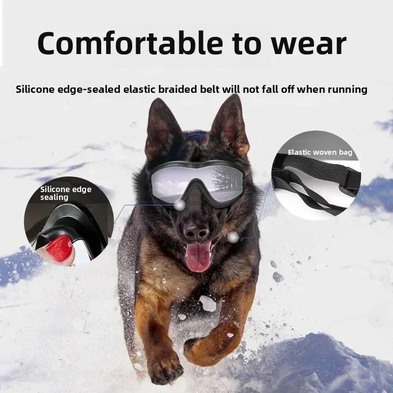 Adjustable Anti-UV Windproof Dog Goggles for Outdoor Use