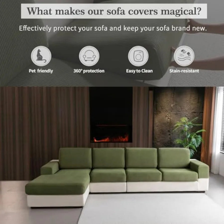Sectional Couch Covers, Wear Reitant tretch ofa Wahable oft Couch Cuhion Anti lip Furniture Protector ofa lip for Pet Piece er