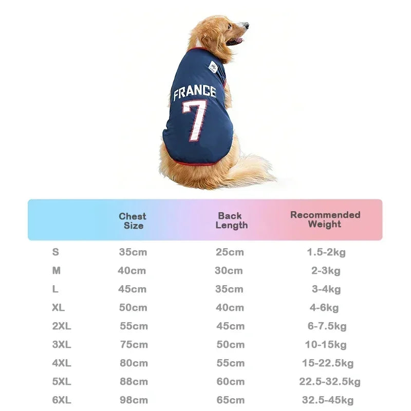 Breathable Mesh Football Jersey Pet T-Shirt Vest