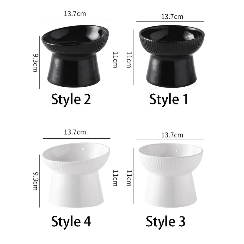 Slanted Elevated Ceramic Cat Bowl product image 6