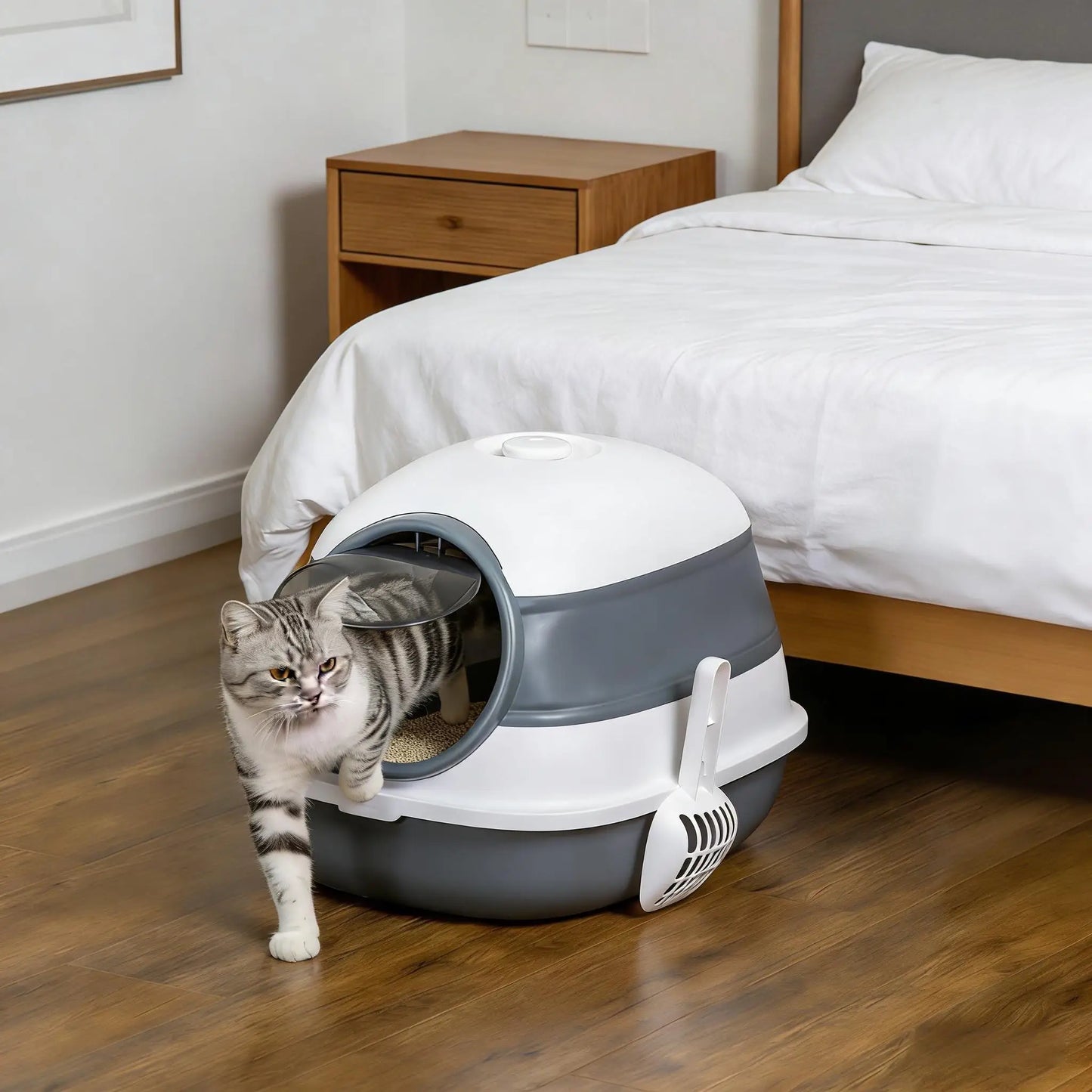 Ye Cat Litter Box, Covered Litter Box