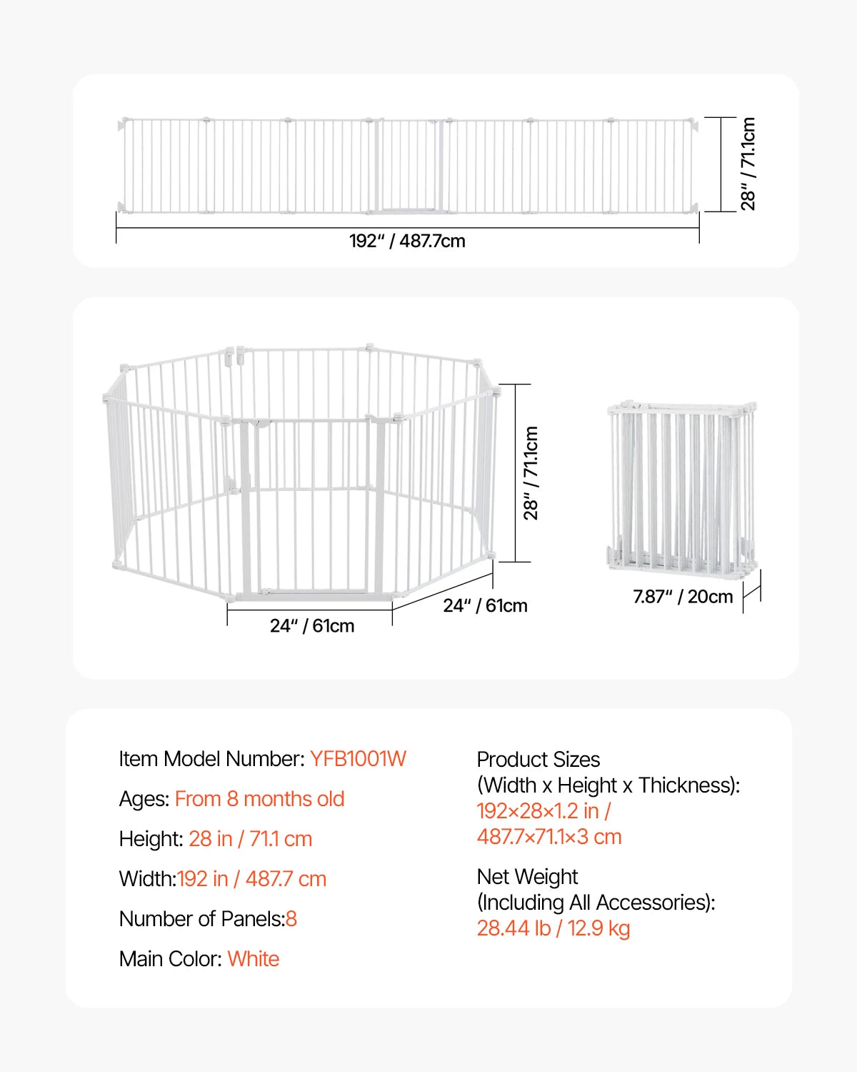 Walk-Thru Pressure-Mount Dog & Pet Safety Gate for Doorways