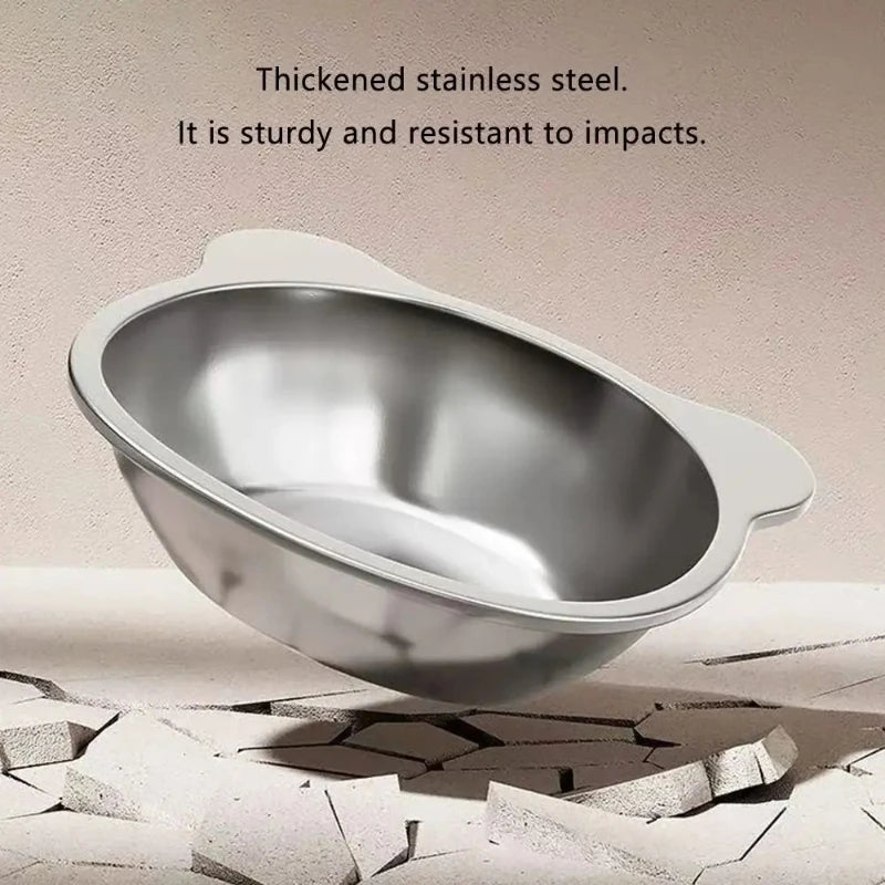 304 Stainless Steel Raised Cat Bowl with Tilted Design product image 5