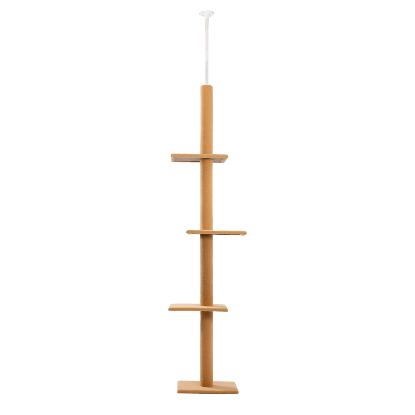 Adjustable Floor-to-Ceiling Cat Tower with Scratching Posts