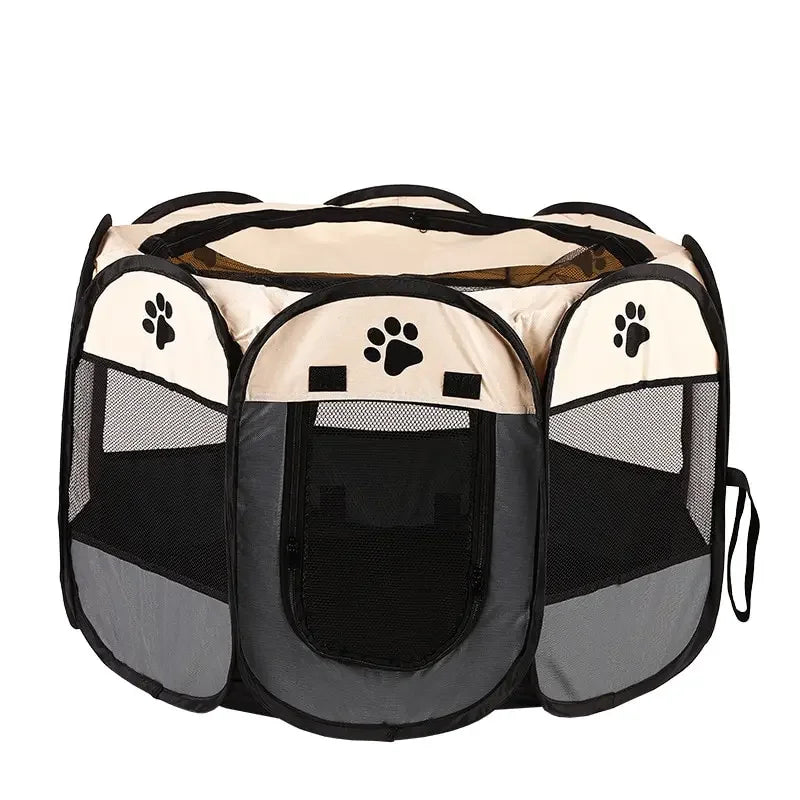 Foldable Pet Playpen Tent for Dogs and Cats - detail view