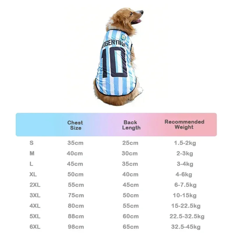 Breathable Mesh Football Jersey Pet T-Shirt Vest