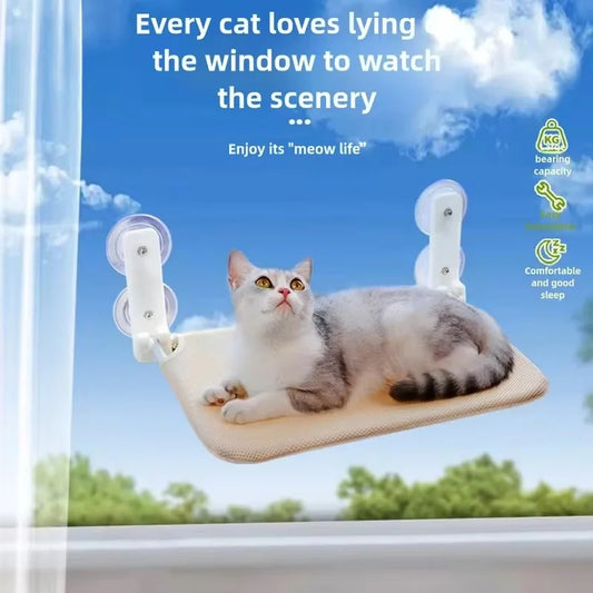 Window-Mounted Cat Hammock with Suction Cups main product image