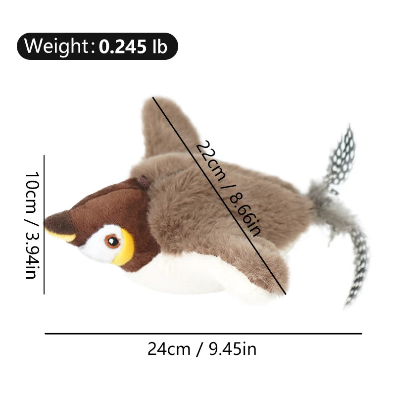 Touch-Activated Chirping Bird Cat Toy with Catnip product image 7
