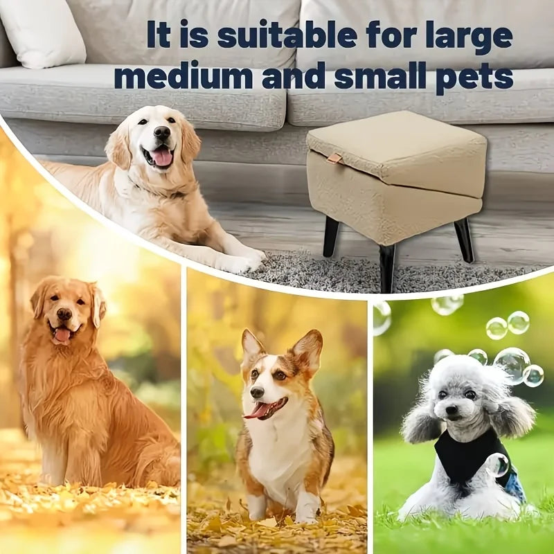 Foldable 2-in-1 Pet Ramp & Stairs for Dogs, Universal Dog Steps for Small & Large Dogs, Space-Saving Pet Ramp for Bed And Sofa JUYHGV