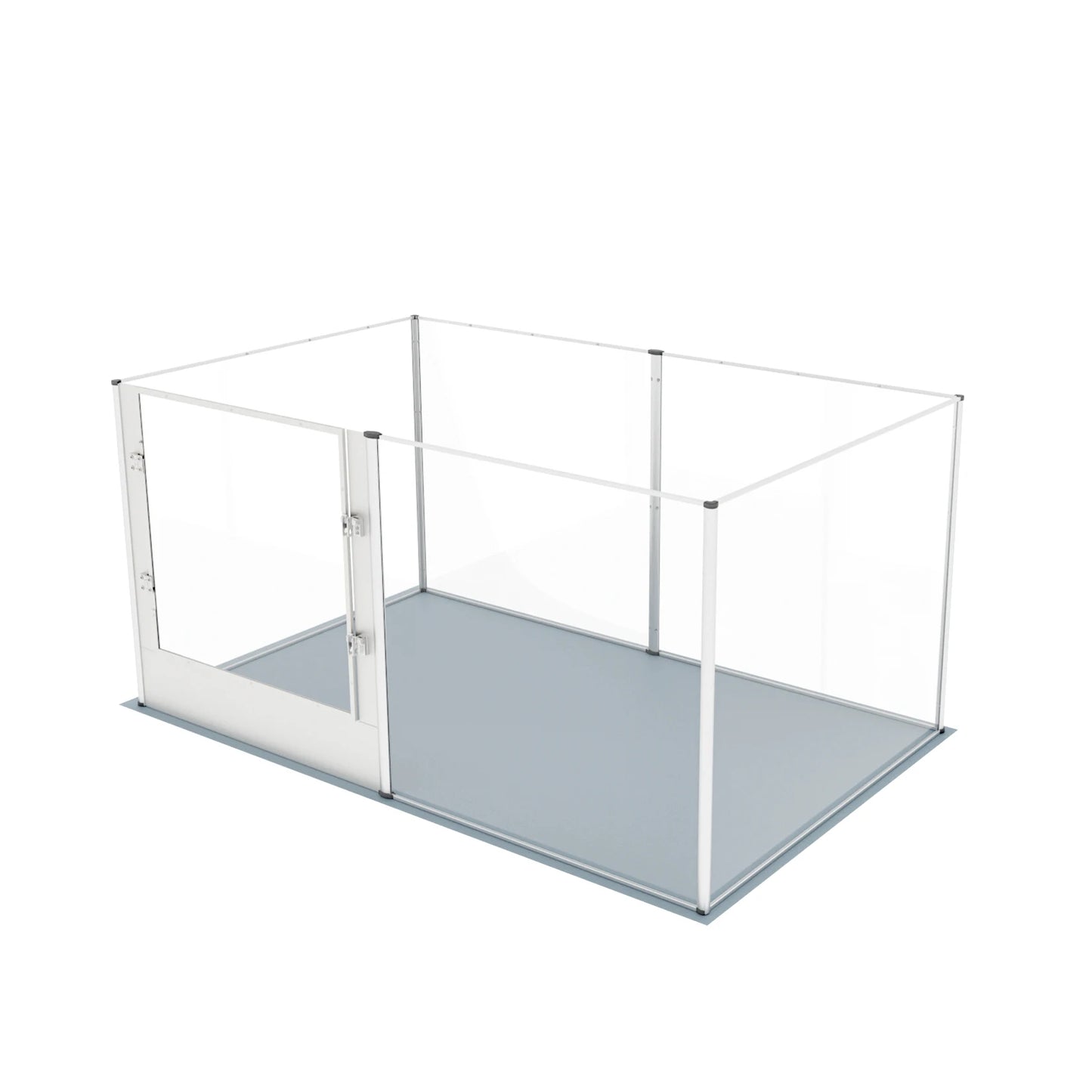 Heavy-Duty Acrylic Dog Playpen with Waterproof Mat - detail view