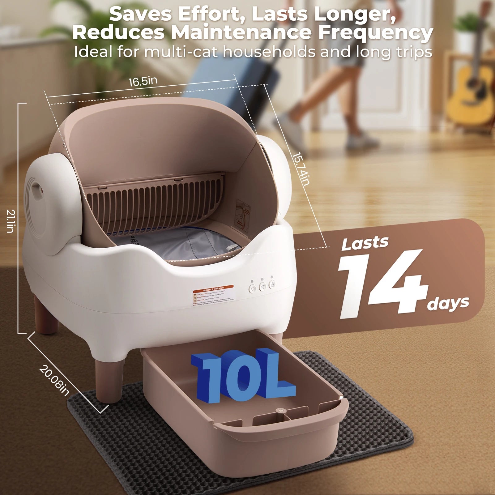 Smart Self-Cleaning Cat Litter Box with App Control product image 7