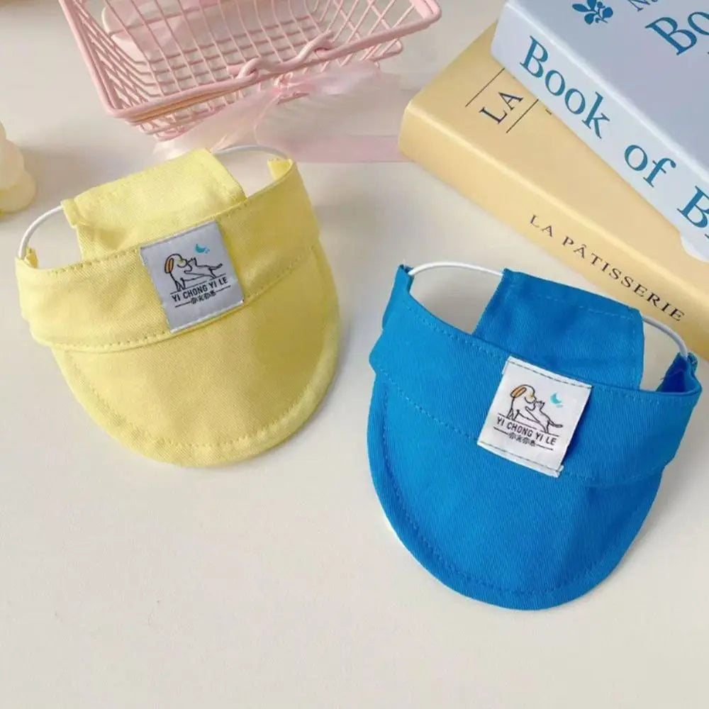 Duck Tongue Pet Sun Hat with Ear Holes - alternate angle view