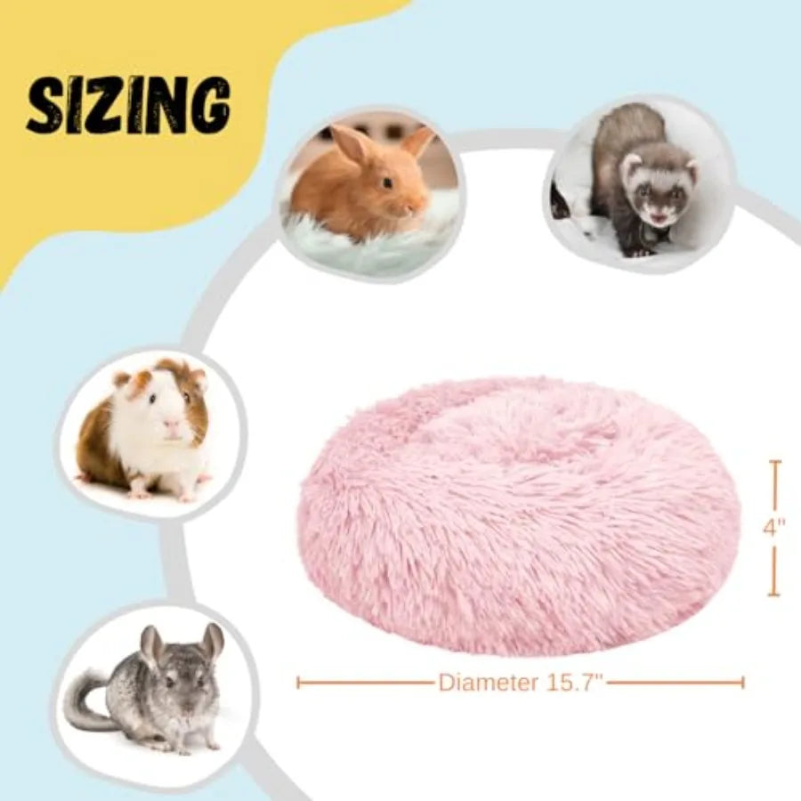 Bunny Bed Rabbit Hideout Large Soft and Comfortable Small Animal Bedding Cozy Bed Mat Warm Hideaway Cage Accessories for Guinea