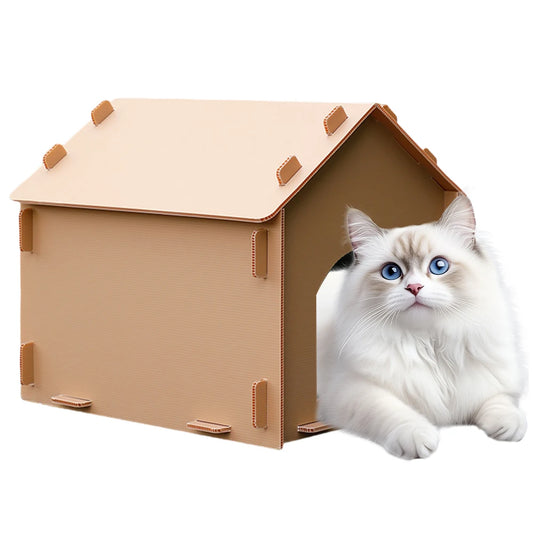 Stray Cats House Waterproof Warm Cat Shelter Foldable Cat Outdoor House Collapsible Insulated Pet House for Indoor Outdoor Use