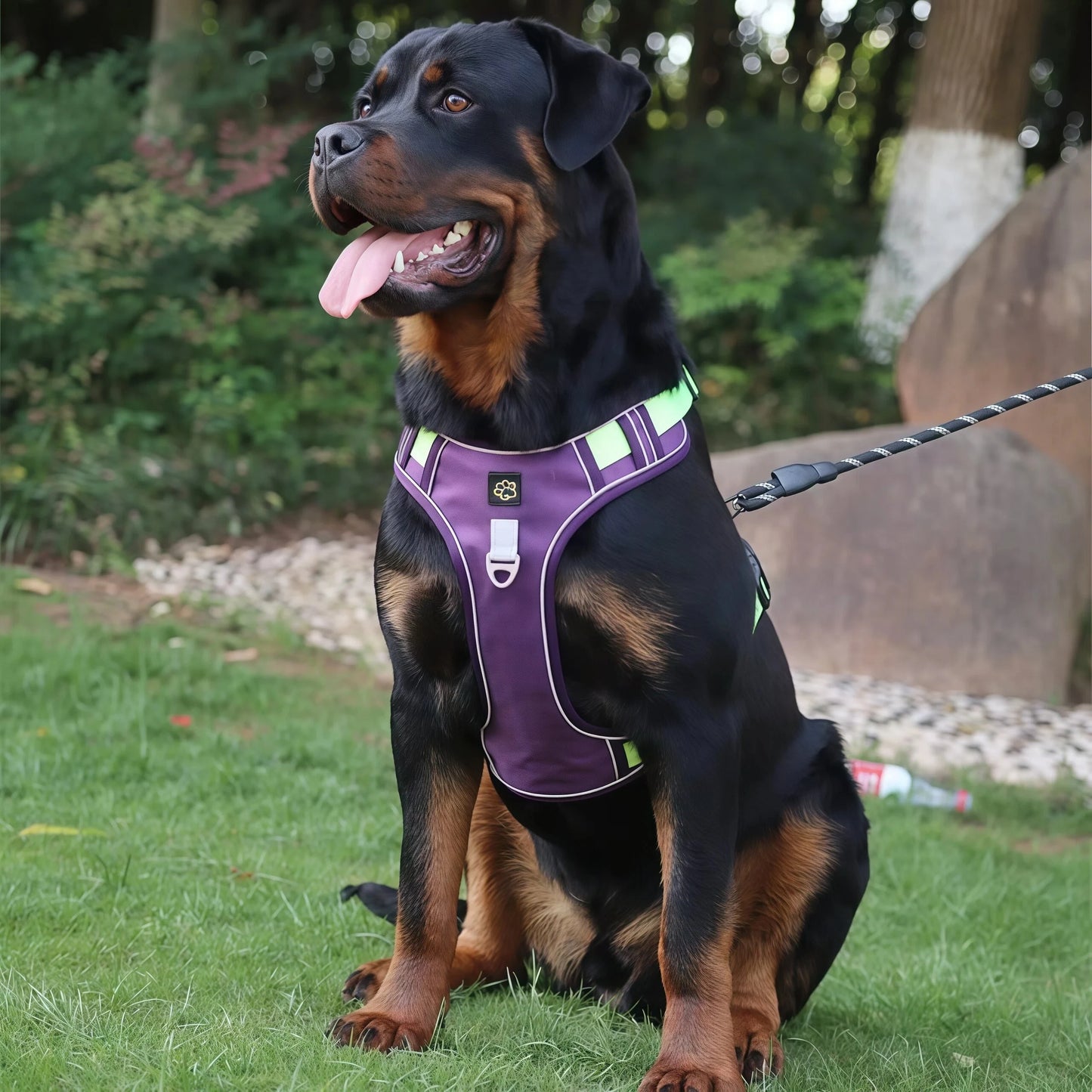 Tactical No-Pull Dog Harness & Leash Set, Reflective