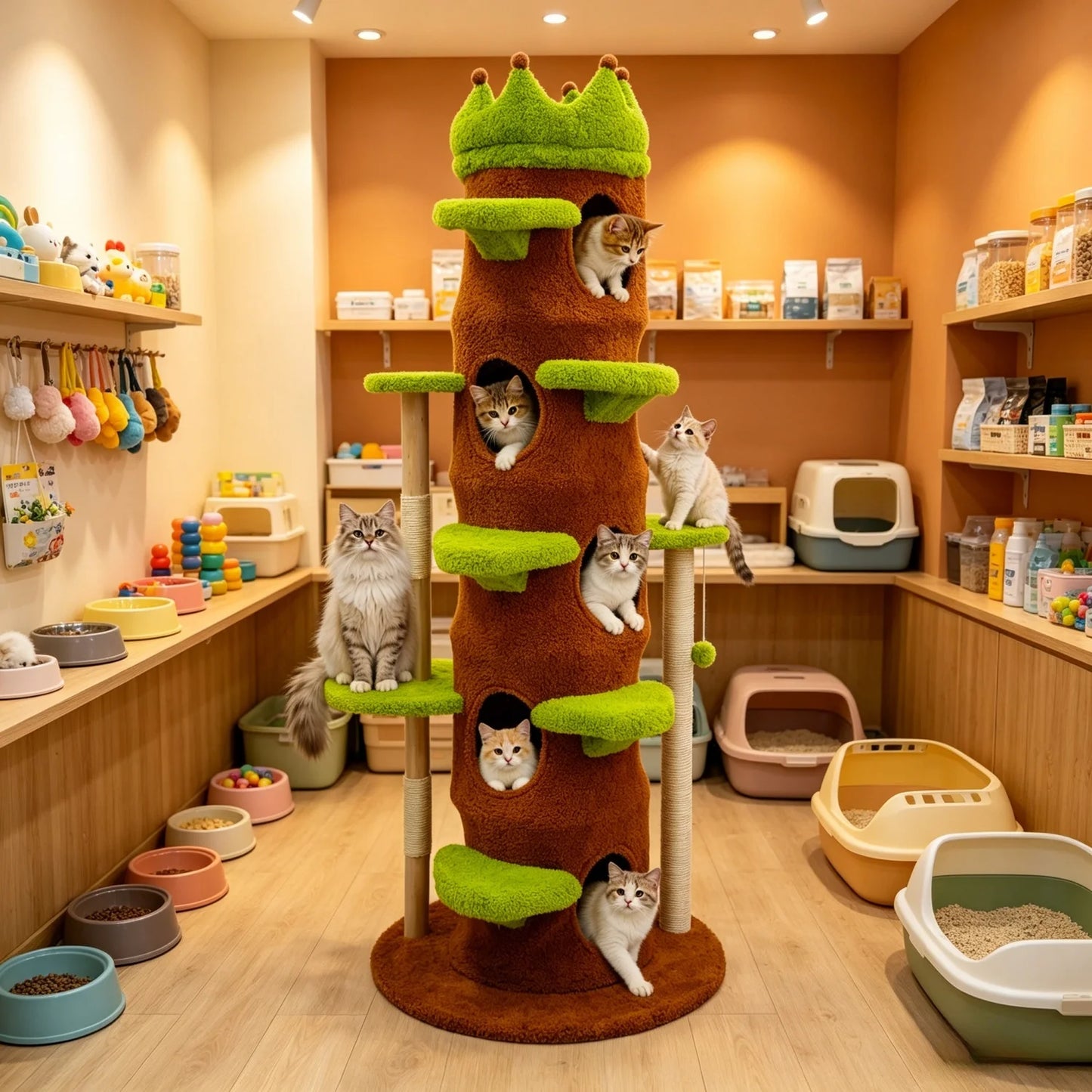 187cm Cat Tree Tower with Condo, Stairs and Perch product image 3