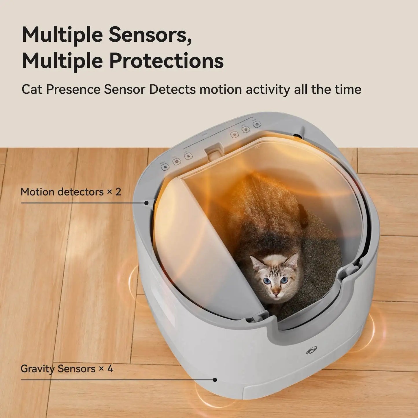 Automatic Smart Self-Cleaning Cat Litter Box 11L Capacity