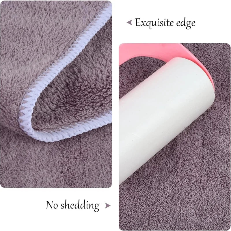 Super-Absorbent Microfiber Pet Bath Towel, Soft & Quick-Dry