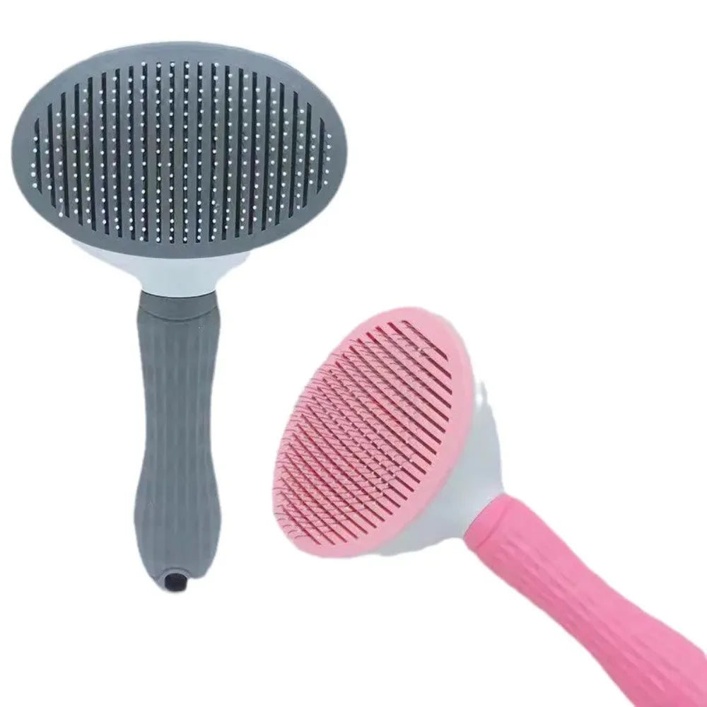 Stainless Steel Pet Grooming Brush for Long-Hair Dogs & Cats