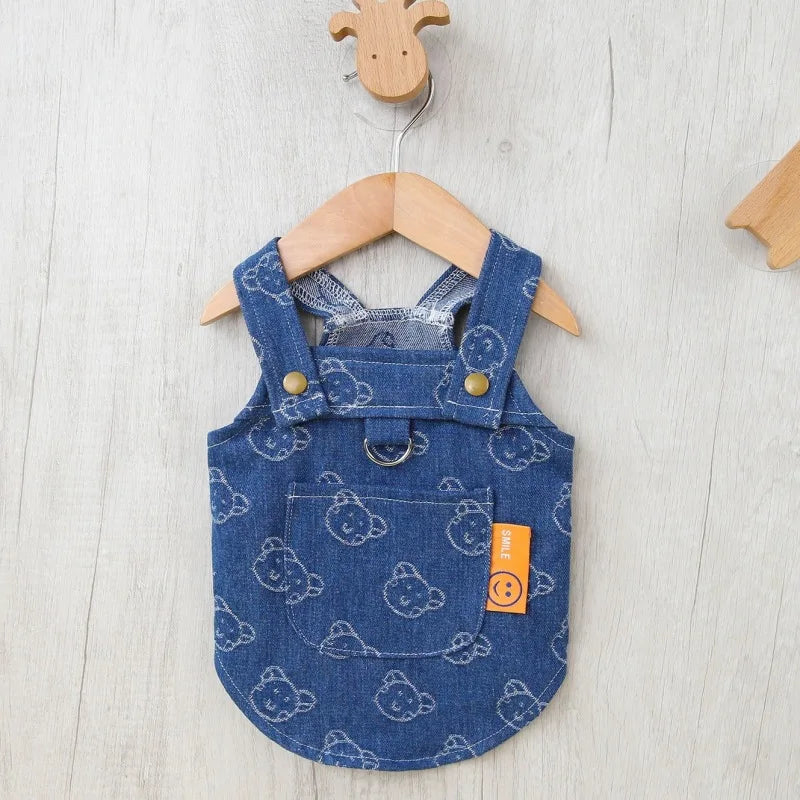 Dog Dress Harness Vest with D-Ring - Summer Puppy Clothes