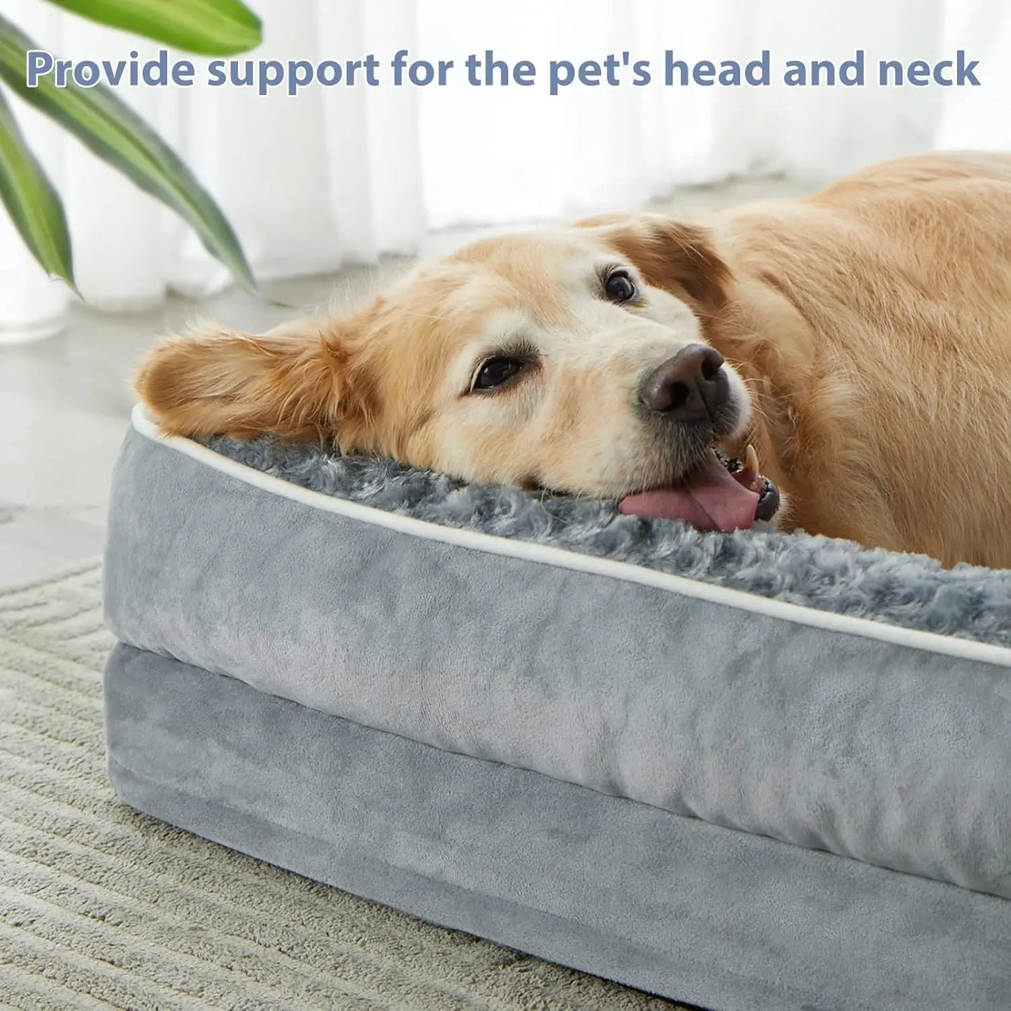 Orthopedic Waterproof Sofa Dog Bed with Washable Cover
