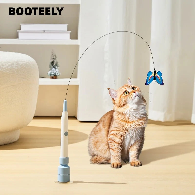 Suction Cup Butterfly Cat Toy for Indoor Play main product image