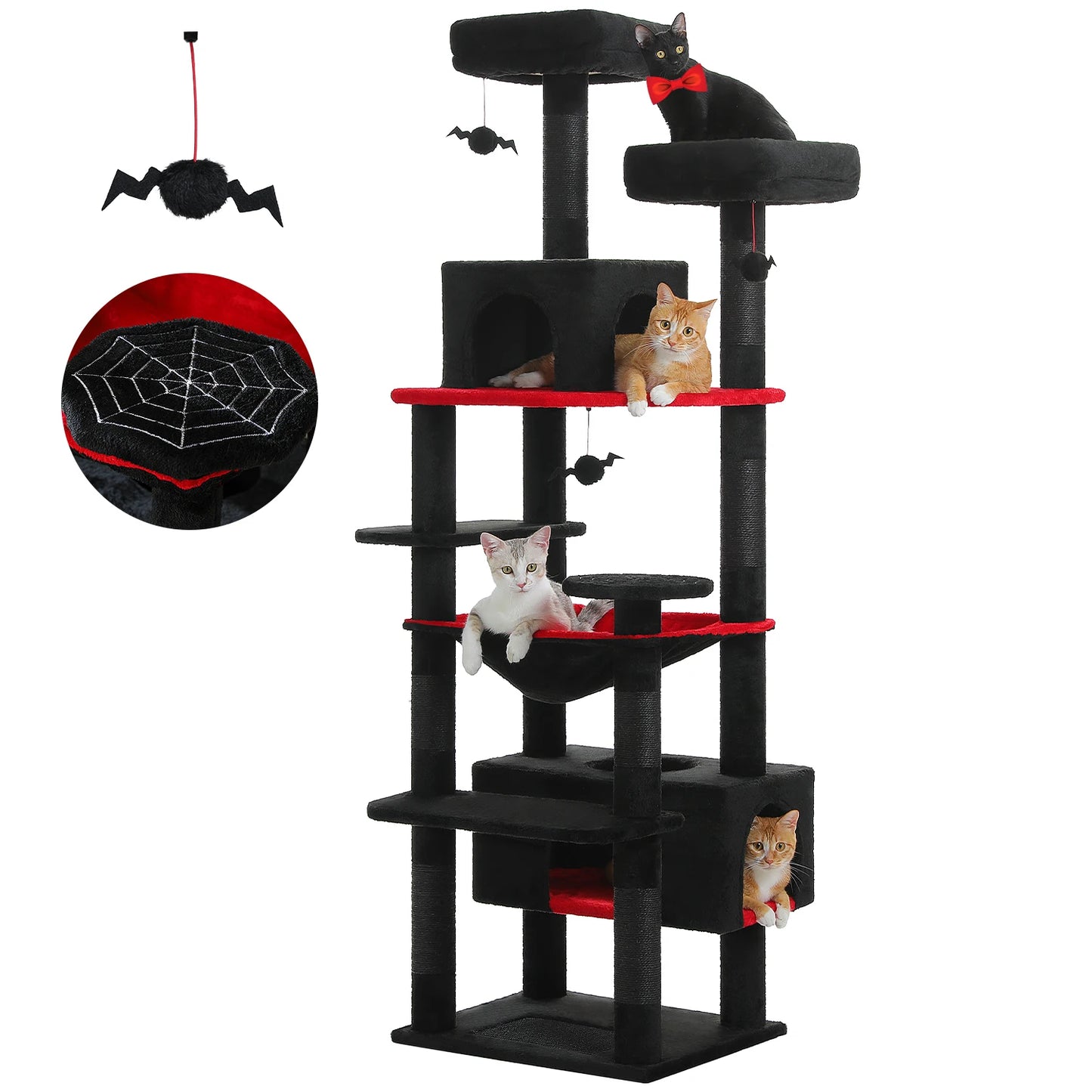 Multi-Level Cat Tree Tower with Condo & Hammock product image 9