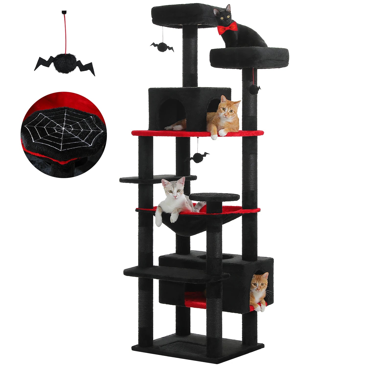 Multi-Level Cat Tree Tower with Condo & Hammock product image 9