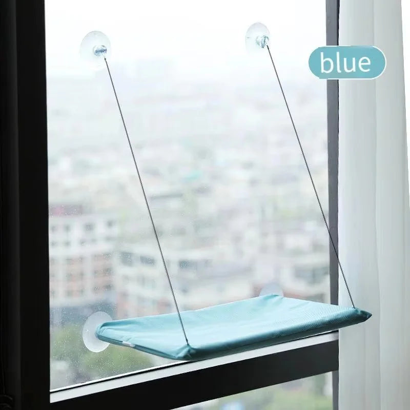 Cat Window Hammock Bed with Suction Cups, Space-Saving