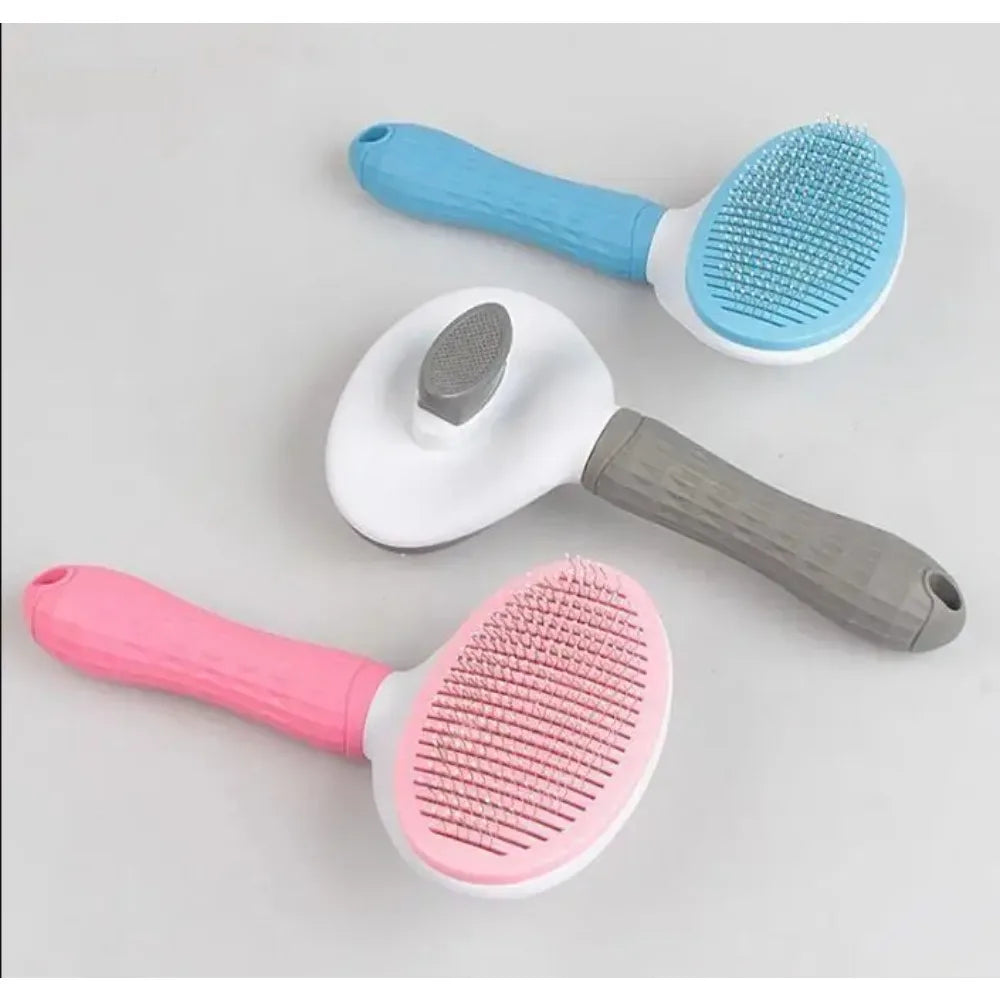 Stainless Steel Pet Grooming Brush for Long-Hair Dogs & Cats