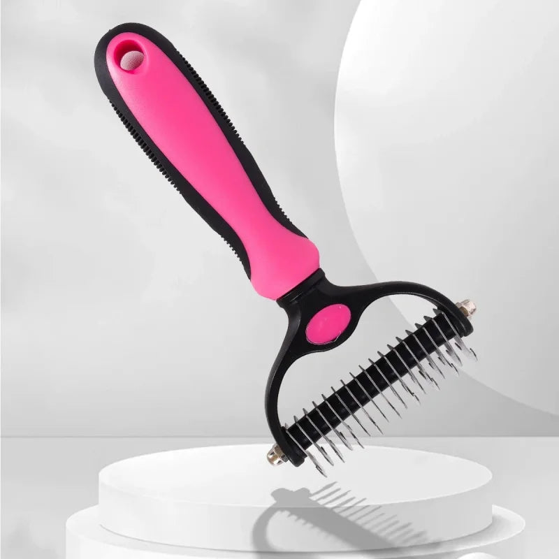 Double-Sided Pet Grooming Comb for Dogs and Cats - size reference view
