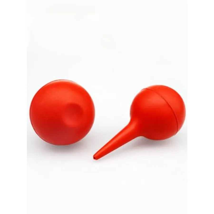 Red Manual Amniotic Fluid Suction Device Canine Feline Pet Puppy Dog for Nasal Home Clinic Choking Pumping DeliverySupp Bulb Si