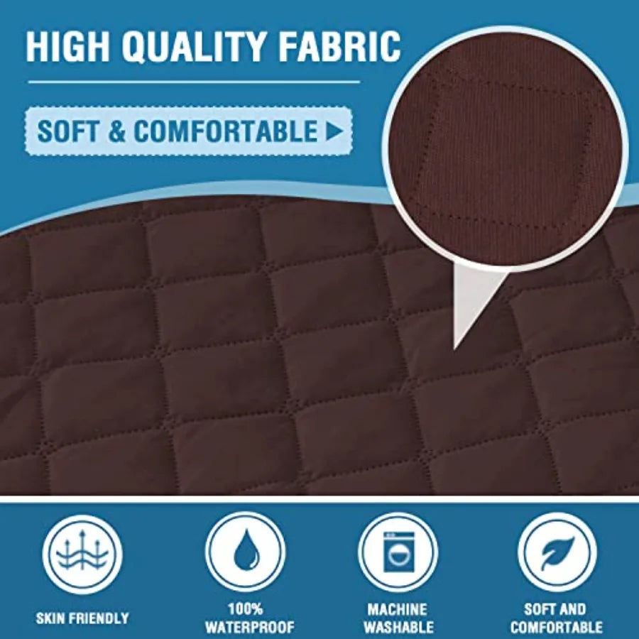 Couch Cover, Covers for 3 Cushion Couch, Dog Couch Cover Protector, Furniture Covers for Pets, 100% Waterproof Cover with Non-S