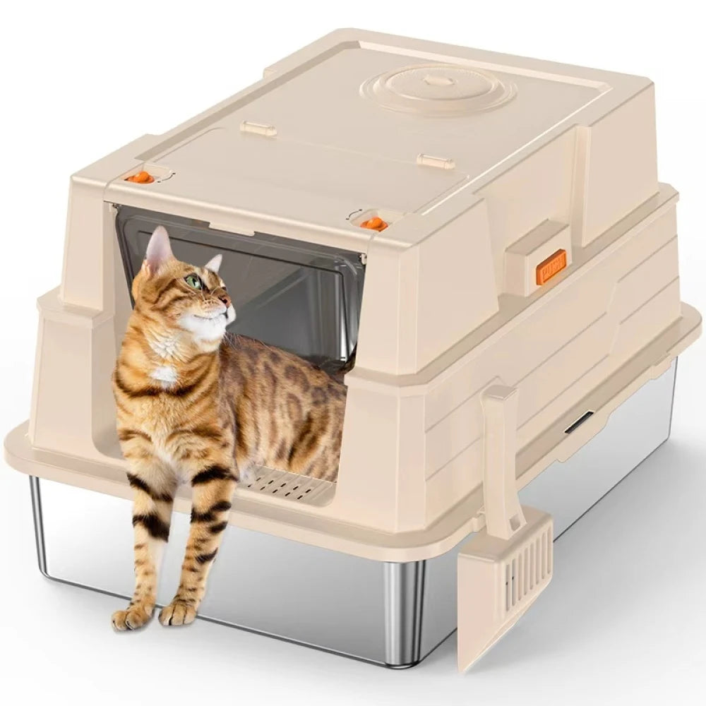 Ye Big Size Stainless Steel Cat Litter Box
