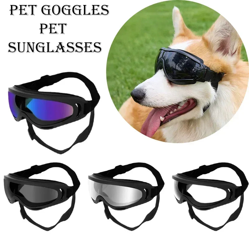 Adjustable Anti-UV Windproof Dog Goggles for Outdoor Use