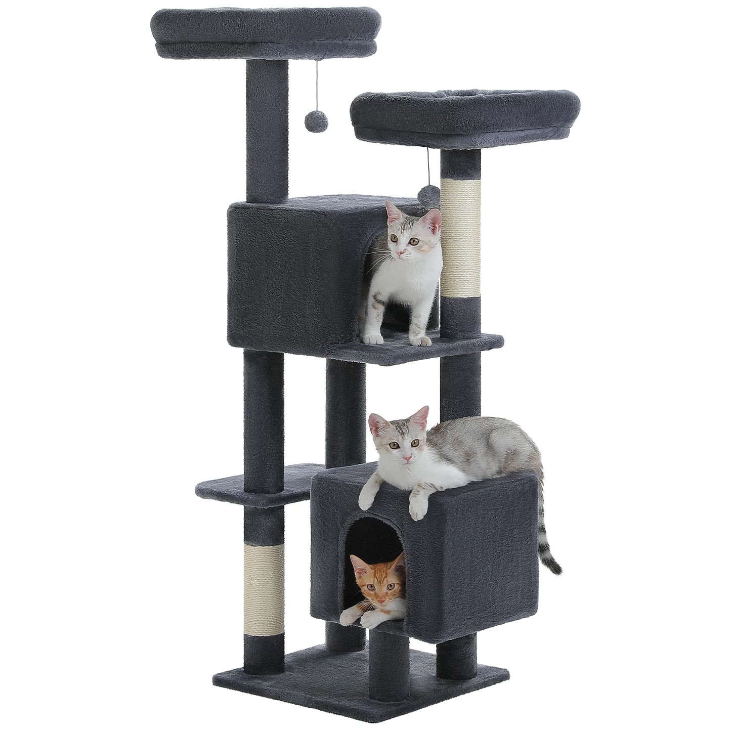Cactus Cat Tree 133cm with Perches, Condos & Scratching Posts