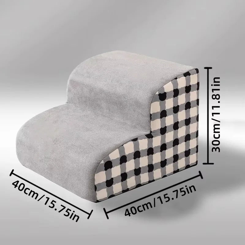 High-Density Foam Dog Stairs for Older Dogs - feature close-up view
