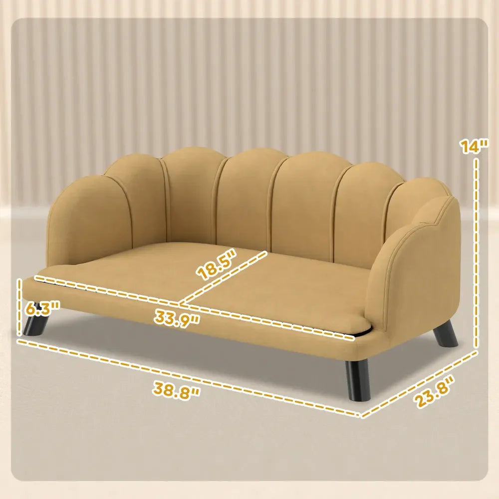 Ye Coffee Pearl Design Pet Sofa