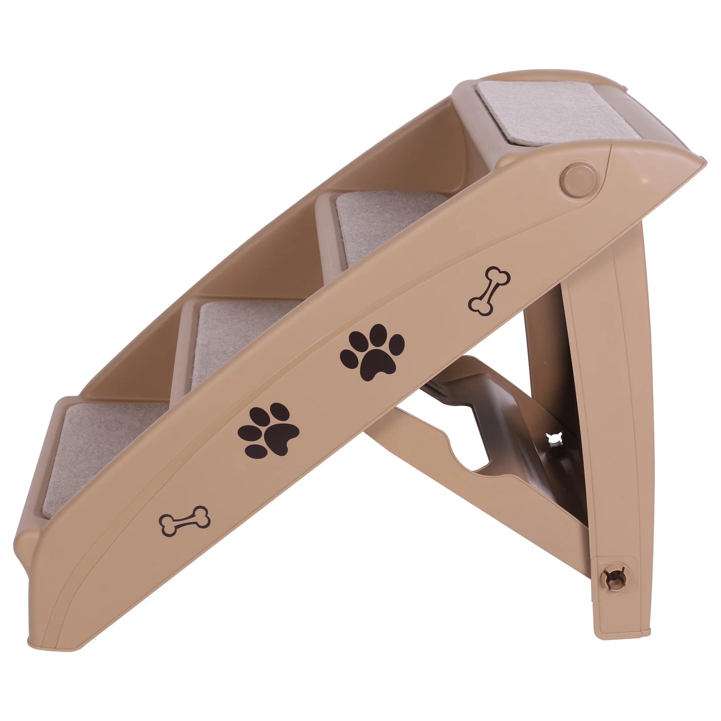 4-Step Pet Dog Stairs Folding Cat and Dog Steps Nonslip Dog Stairs Ramp Sofa Ladder Pet Furniture for High Bed Chair Couch Sofa