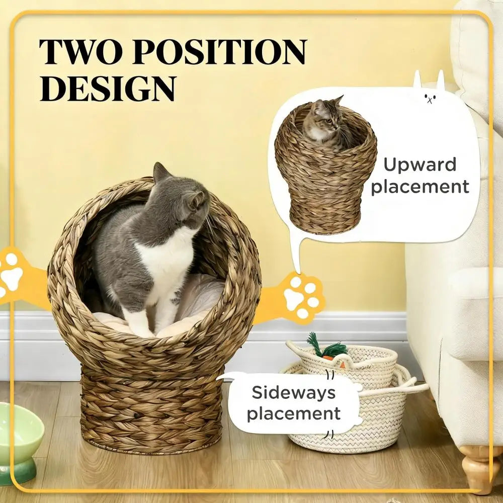 Ye Basket Bed Kitty House: Elevated Cat Bed