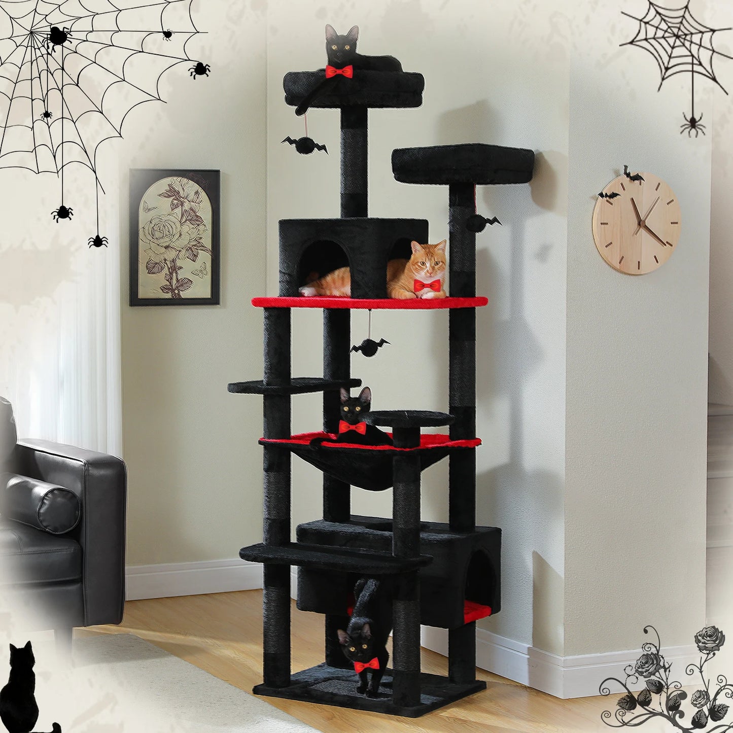 Multi-Level Cat Tree Tower with Condo & Hammock product image 6